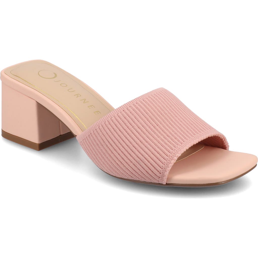 Journee Collection Shilin Slide Sandal In Pink