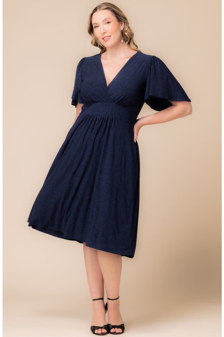 Crystal Cove Metallic Cocktail Dress, Alternate, color, EVENING STAR