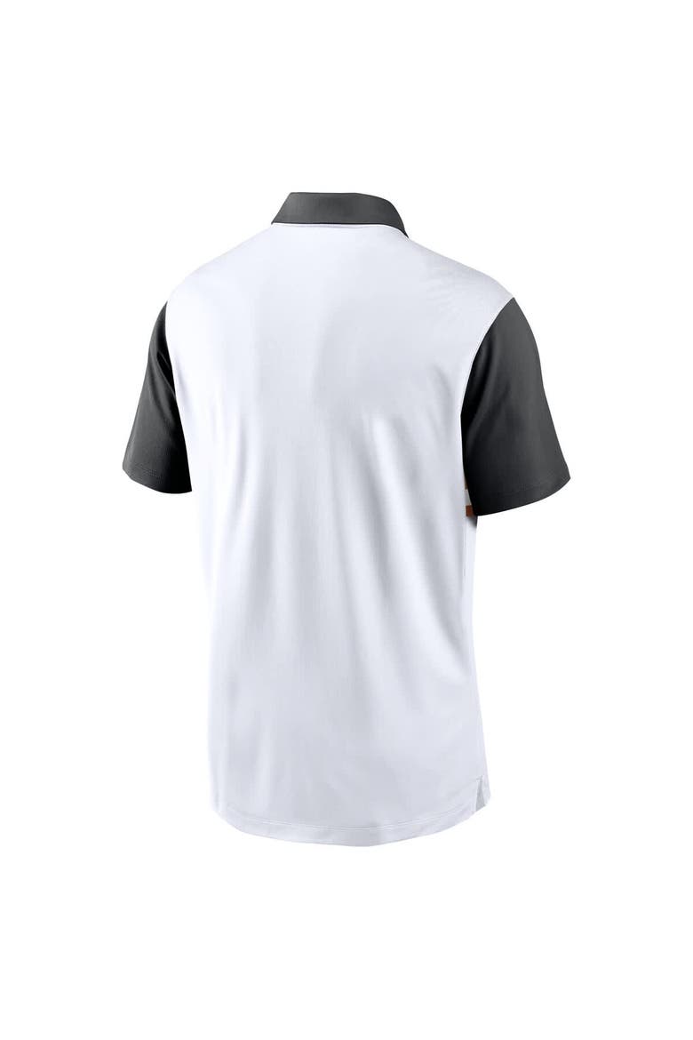 Men's Nike White/Black Texas Longhorns Athletic Prep Alt Logo Vapor Performance Polo, Alternate, color, White