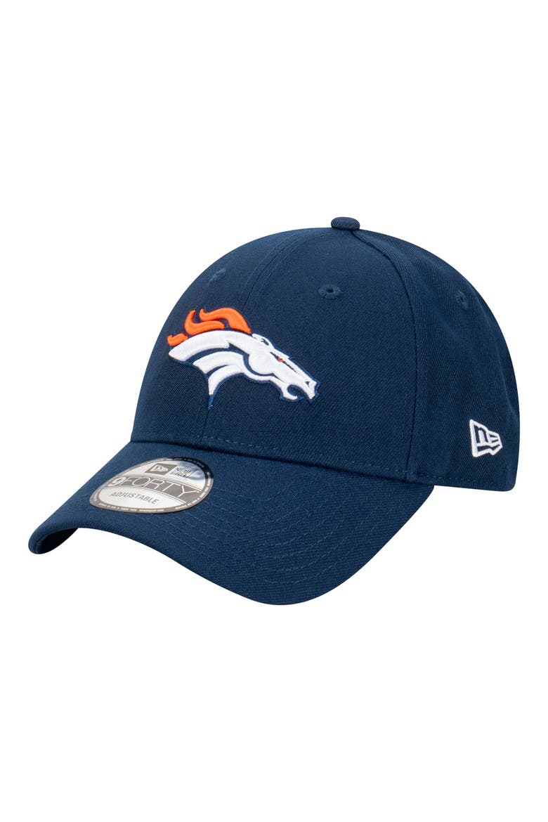 Men's New Era  Navy Denver Broncos Core Team 9FORTY Adjustable Hat, Main, color, Navy