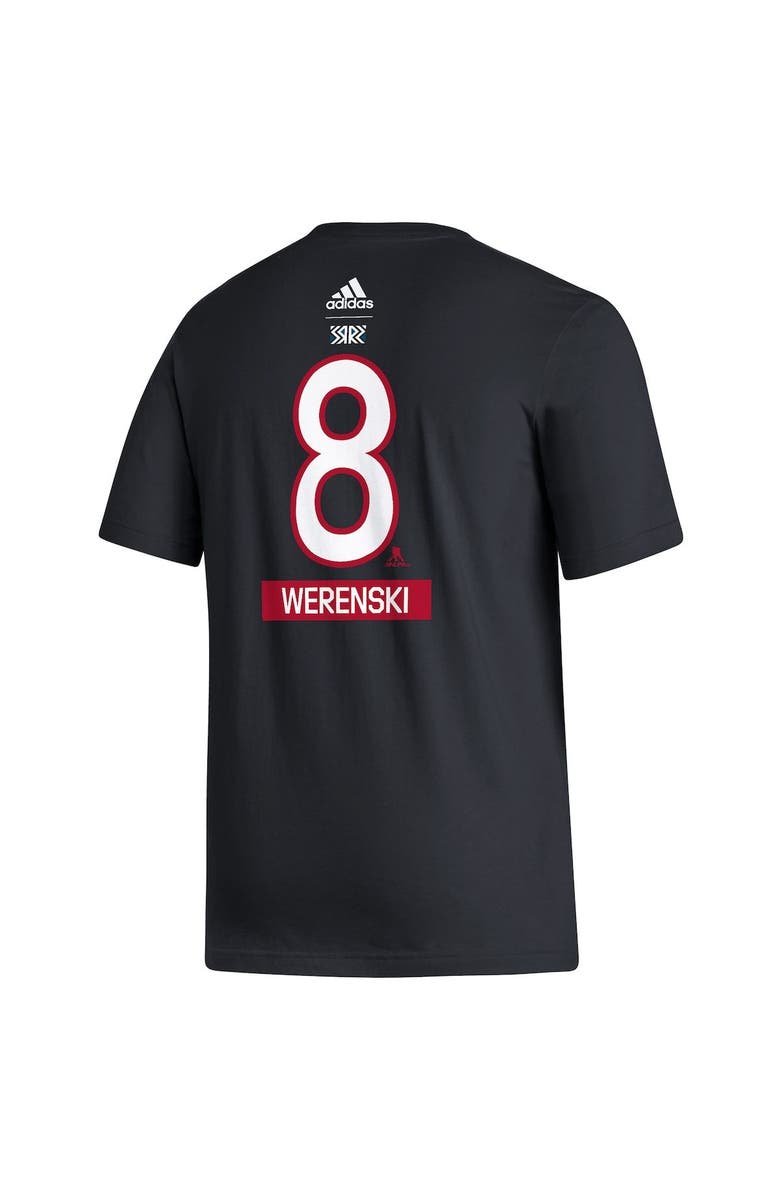 adidas Men's adidas Zach Werenski Black Columbus Blue Jackets Reverse Retro 2.0 Name & Number T-Shirt, Alternate, color, 