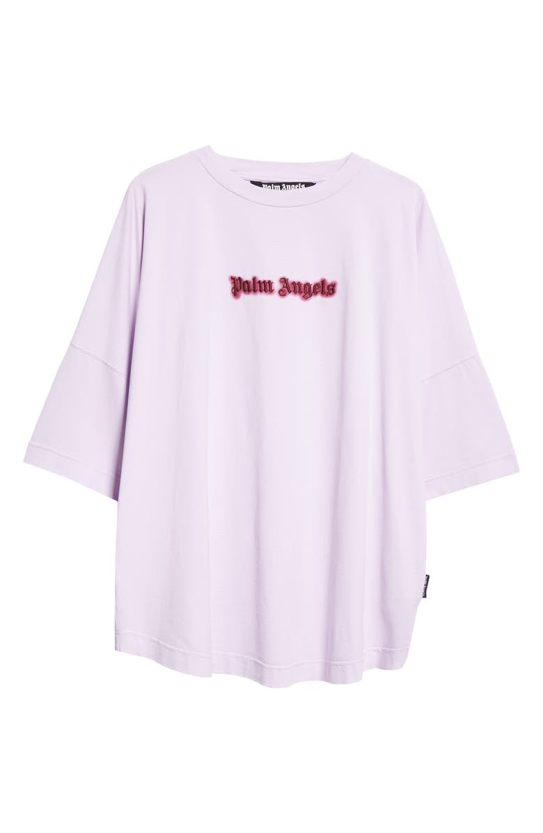 Palm Angels Neon Logo Oversize T-Shirt, Alternate, color,