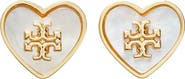 Tory Burch Forget Me Not Heart Stud Earrings
