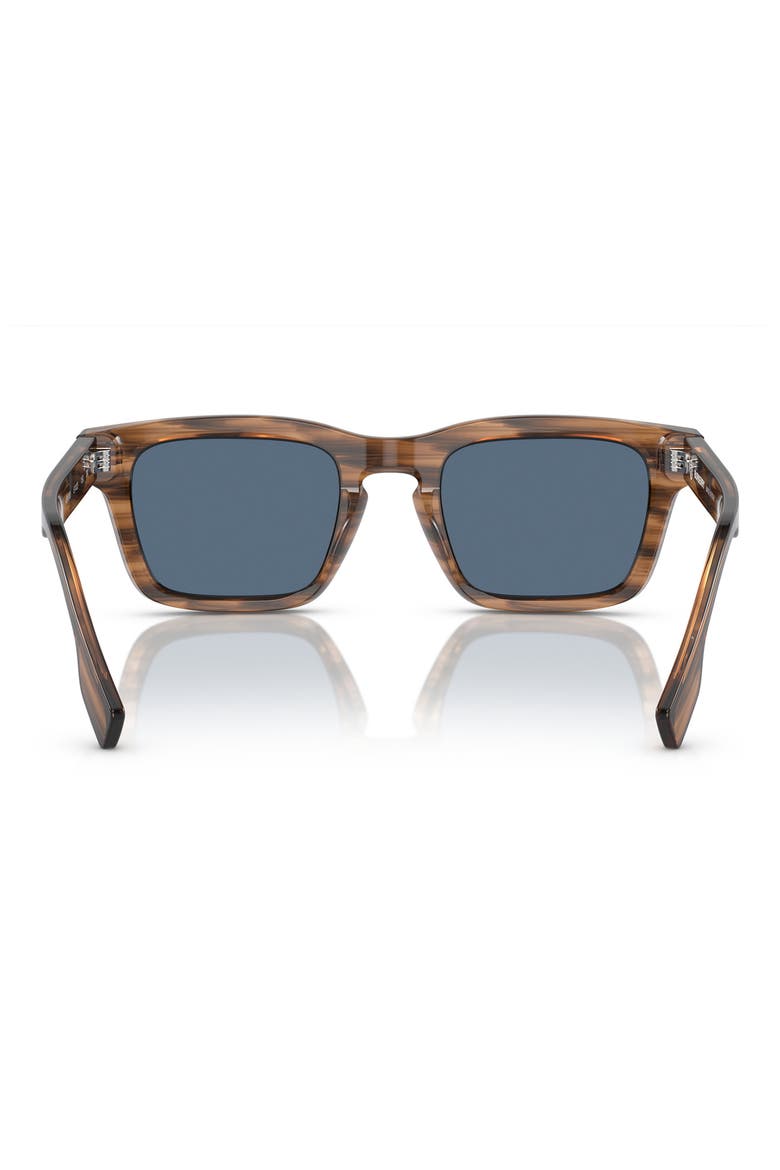 51mm Rectangular Sunglasses, Alternate, color, BROWN