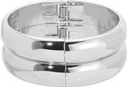 Ettika Set of 2 Stackable Hinged Bangle Bracelets
