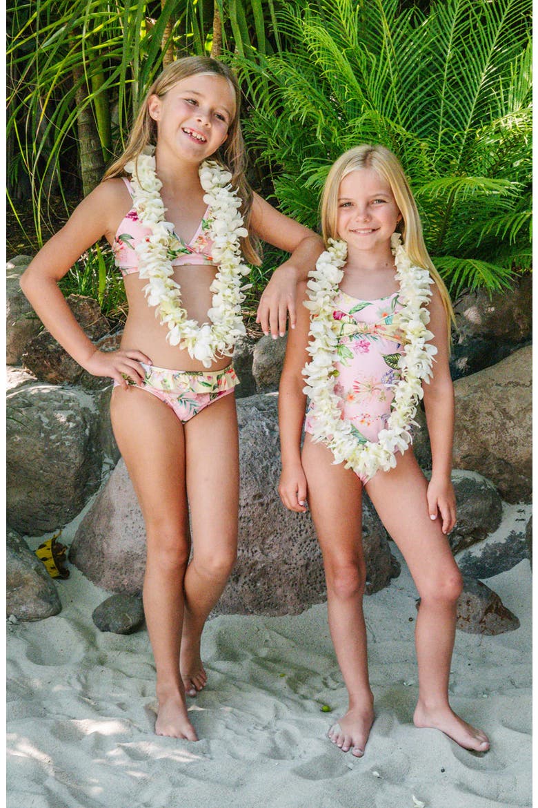 Kids' Elsie Ruffle Two-Piece Swimsuit, Alternate, color, PARADISE BLOOM
