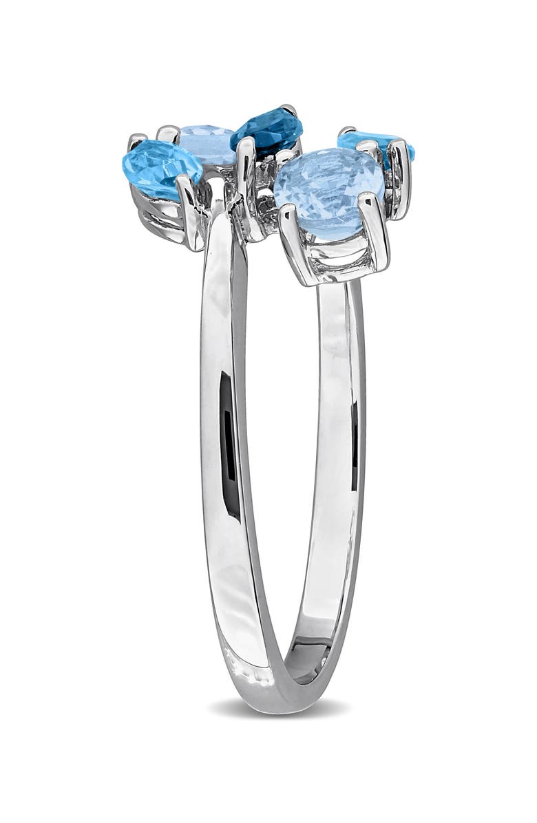 DELMAR Blue Topaz Cluster Ring, Alternate, color, Blue