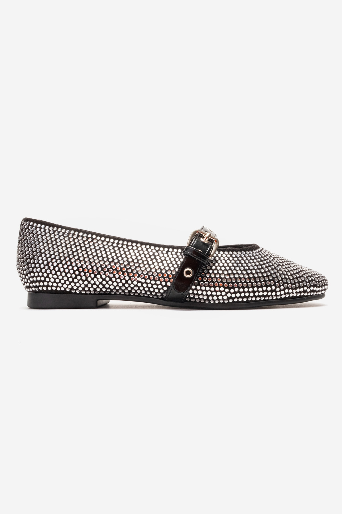 Clive Embellished Ballet Flat, Alternate, color, Black