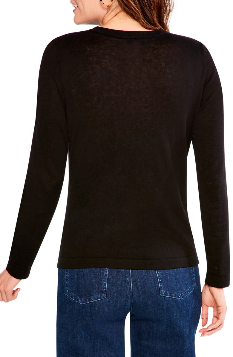 NIC+ZOE Crewneck Cotton Blend Sweater, Alternate, color,