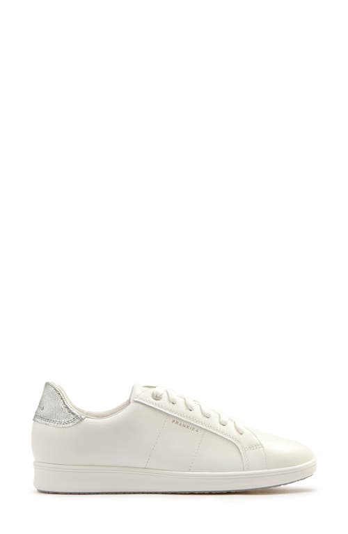 Frankie4 Jackie V Leather Sneaker In White/silver