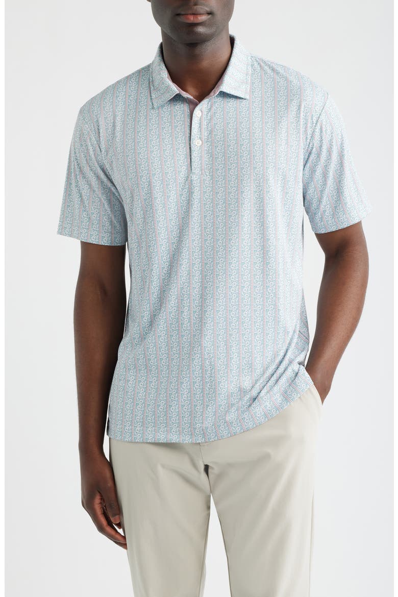 Drift Print Polo, Main, color, SURF