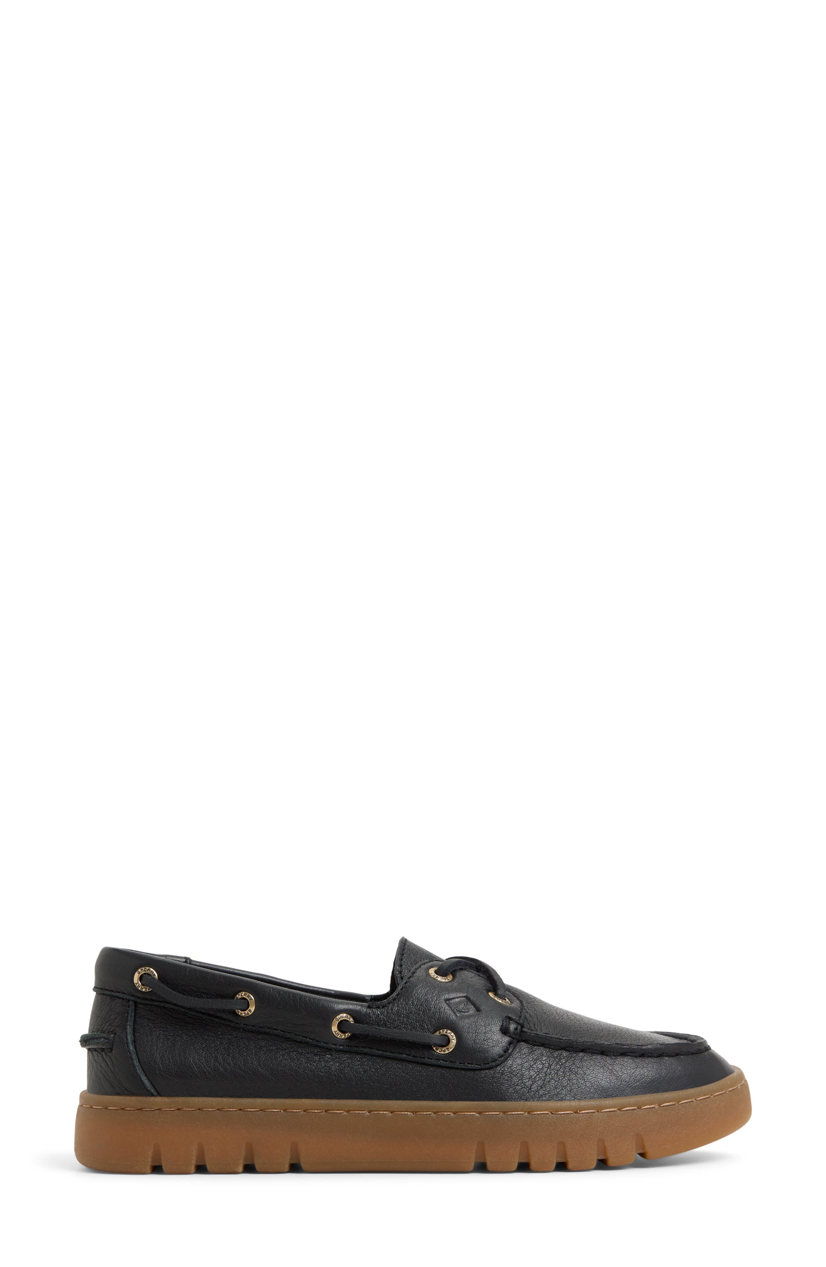 Sperry Keely Boat Shoe, Alternate, color, Black