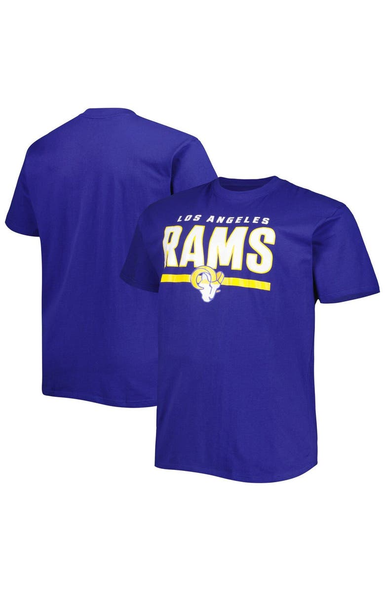 FANATICS Men's Fanatics Branded Royal Los Angeles Rams Big & Tall Speed & Agility T-Shirt, Main, color, 