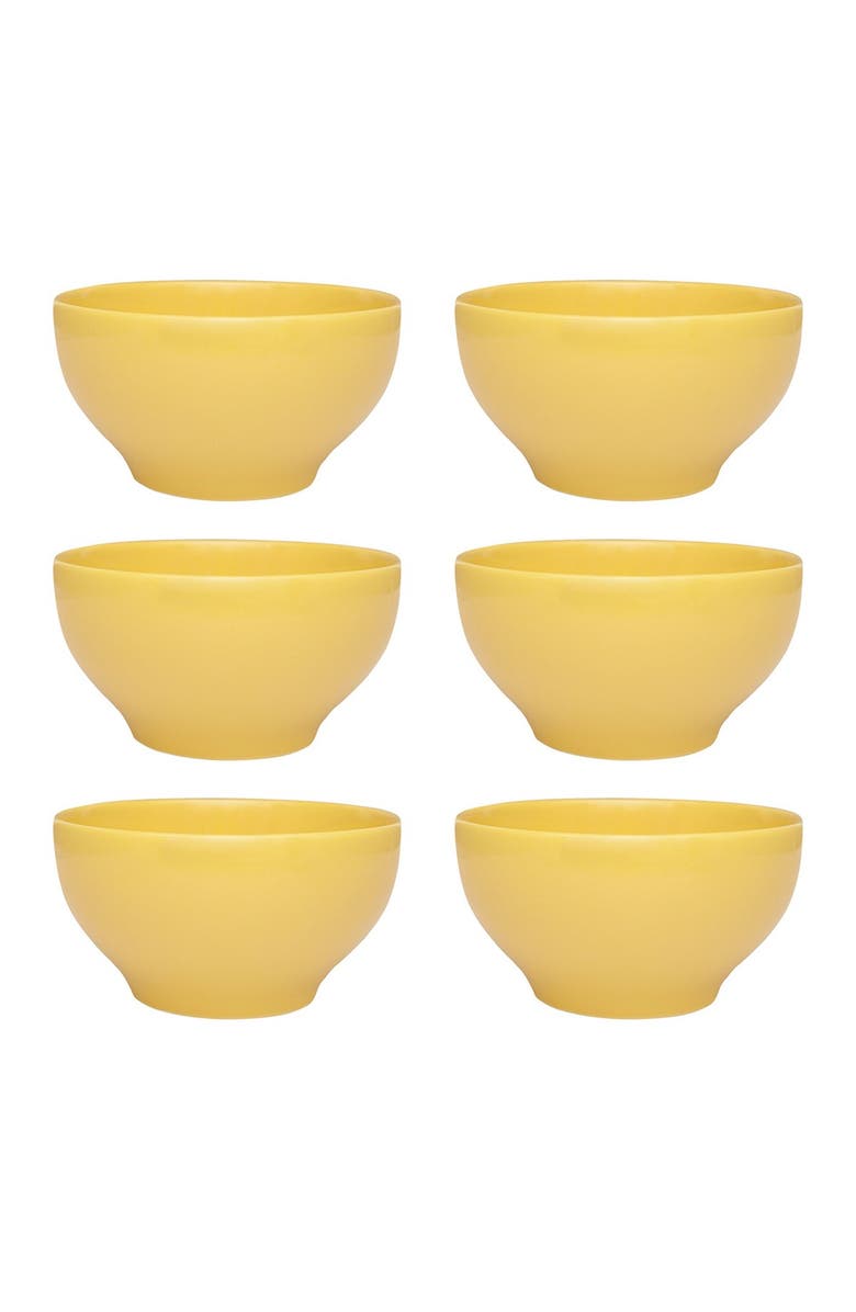 MANHATTAN COMFORT Actual 6 Large 20.29 oz. Dinner Soup Bowls - Yellow, Alternate, color,
