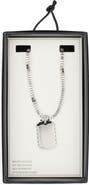 NORDSTROM RACK Men's Stainless Steel Dog Tag Pendant Necklace