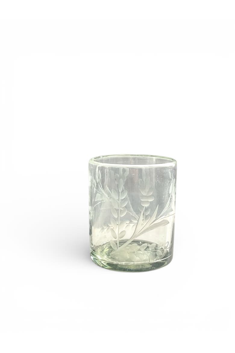 Hand-etched Tumbler Glass - Set of 2, Main, color, Clear - Large