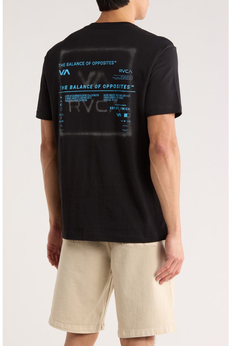 Spray Text Logo Graphic T-Shirt, Alternate, color, BLACK