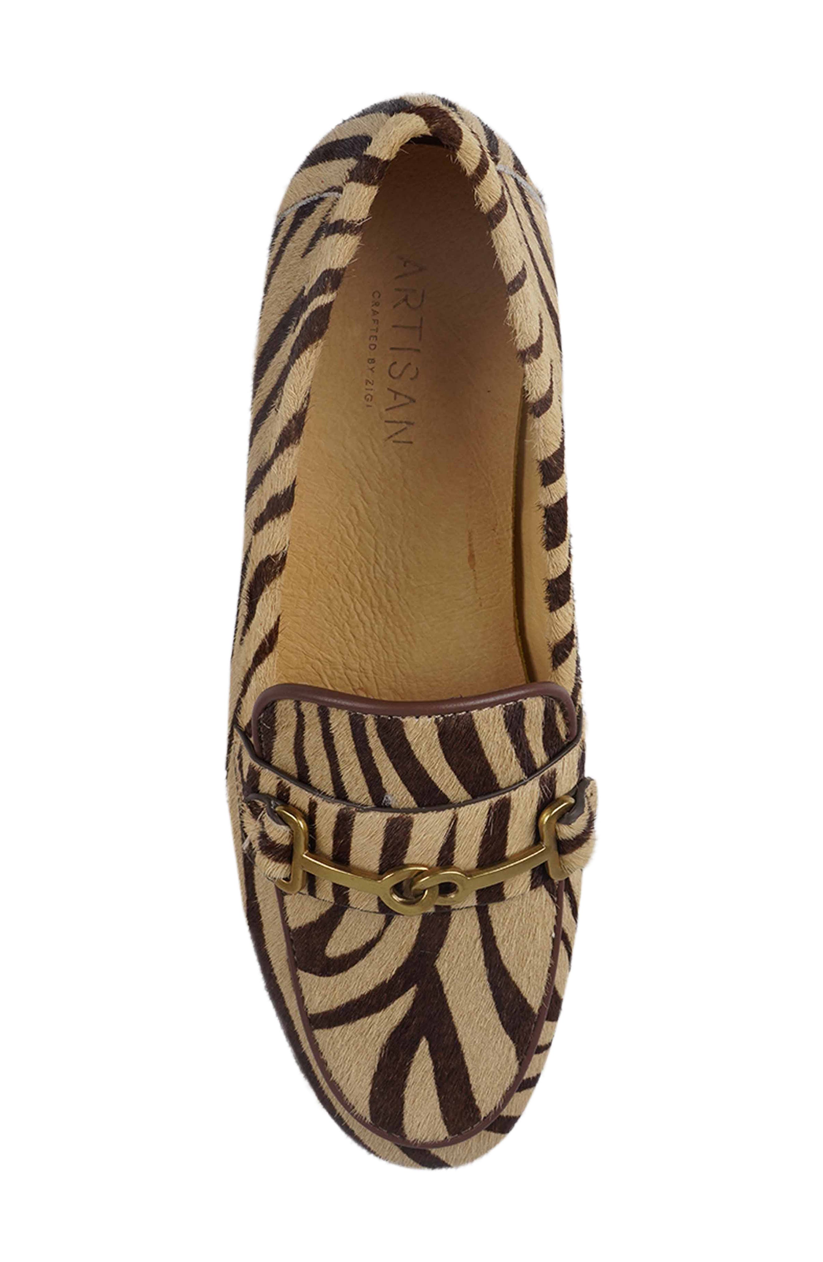 Piz Genuine Calf Hair Loafer, Alternate, color, NATURAL BLACK