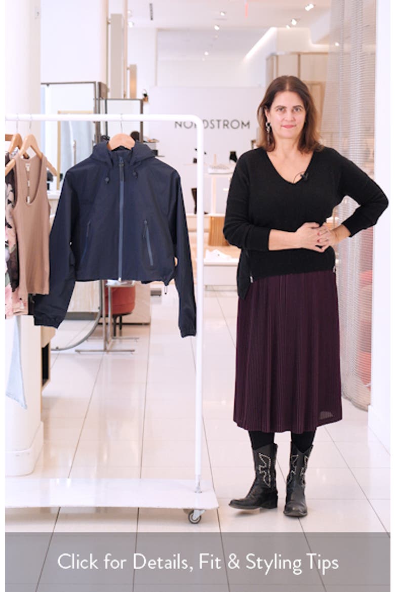 Cloudburst Adjustable Hooded Crop Jacket video