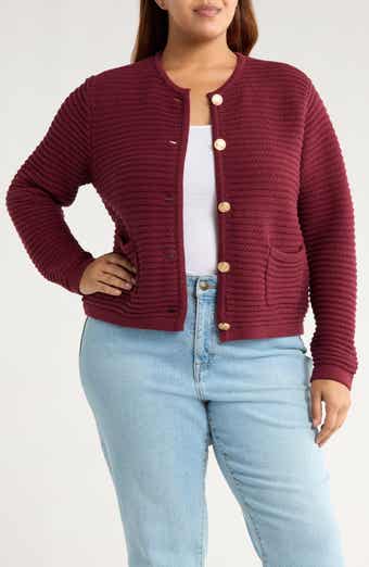 Ottoman Stitch Sweater Jacket