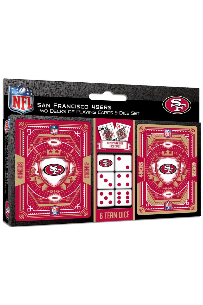 San Francisco 49ers Playing Cards & Dice, Main, color, Multicolor