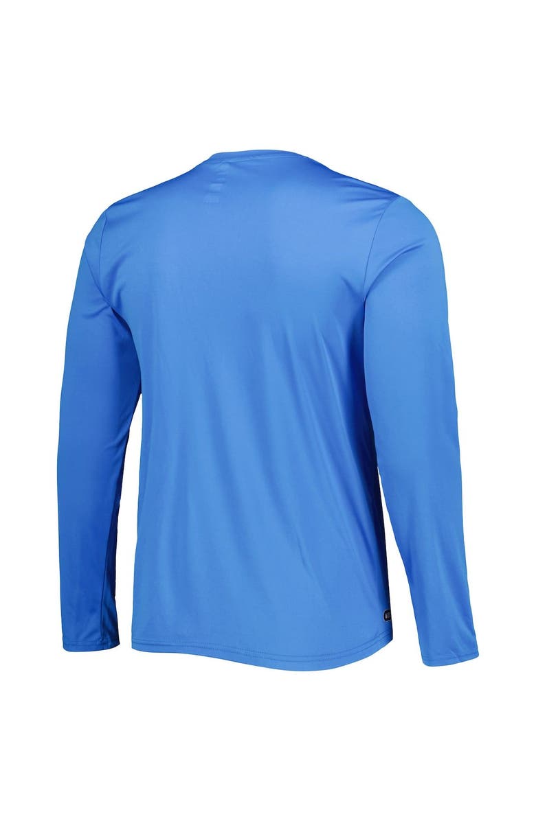 New Era Men's New Era Powder Blue Los Angeles Chargers Combine Authentic Offsides Long Sleeve T-Shirt, Alternate, color,