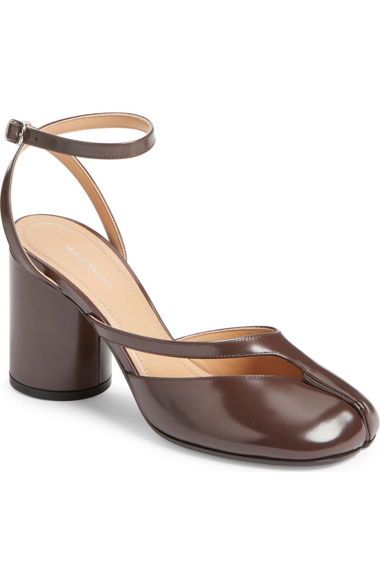 Maison Margiela Tabi Ankle Strap Pump, Main, color, Moka