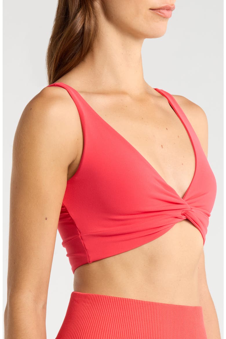FP Movement Never Better Twist Front Sports Bra, Alternate, color, GRAPEFRUIT