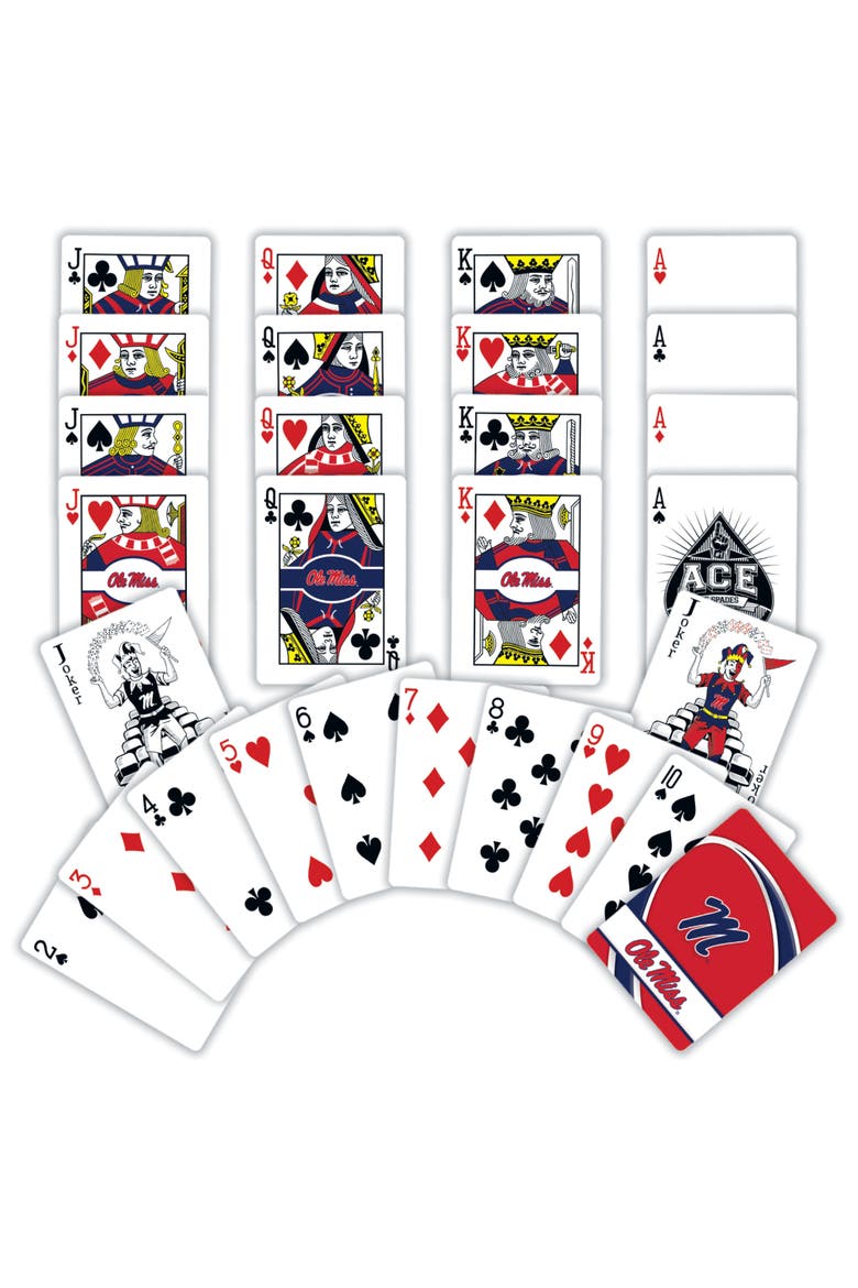 Ole Miss Rebels Playing Cards, Alternate, color, Multicolor