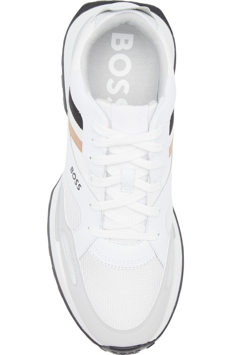 BOSS Jonah Trainer Sneaker, Alternate, color, White