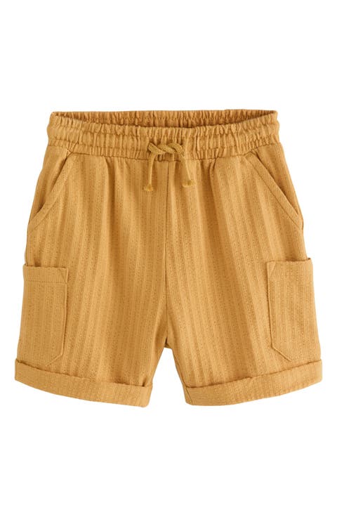 Kids' Textured Cotton Jersey Shorts (Little Kid)
