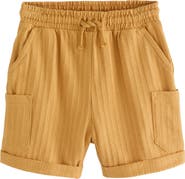 NEXT Kids' Textured Cotton Jersey Shorts