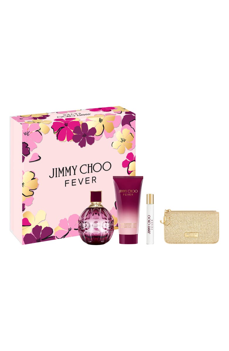 Jimmy Choo Fever Eau de Parfum 4-Piece Set USD $167 Value, Main, color, 