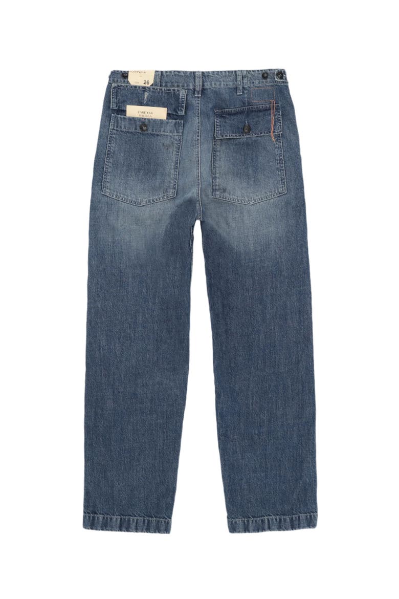 Denim Fatigue Pants, Alternate, color, Custom Wash