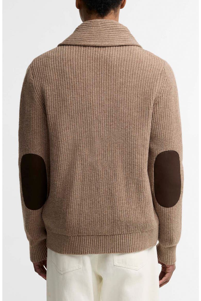 Hartland Shawl Collar Wool Cardigan, Alternate, color, STONE