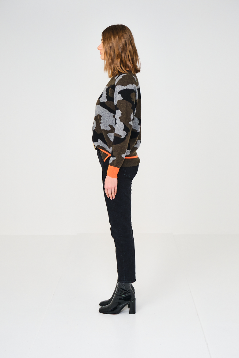 Crew Neck 100% Cashmere Sweater, Alternate, color, KHAKI