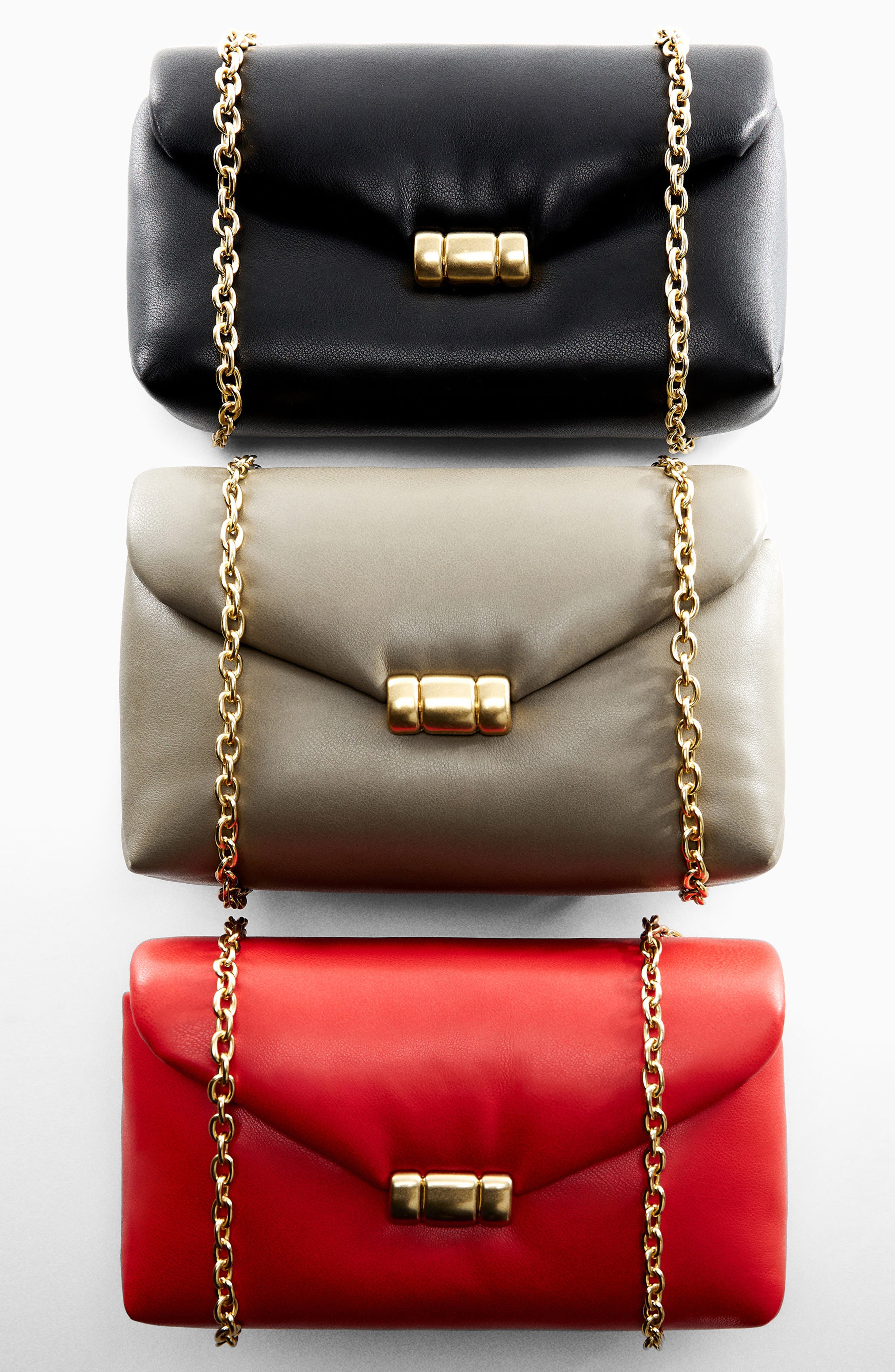 MANGO Envelope Faux Leather Shoulder Bag, Alternate, color, 