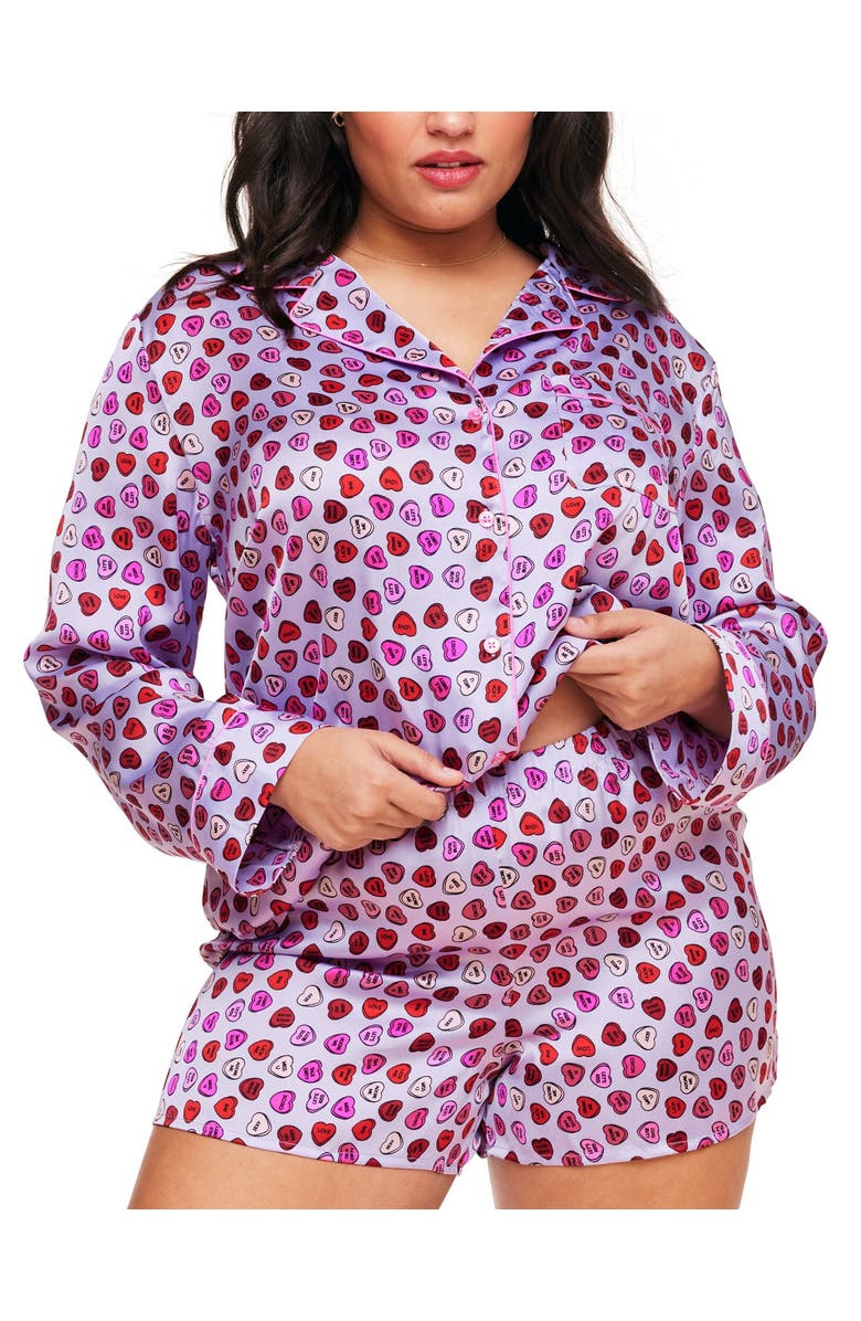Adore Me Sammi Pajama Set, Main, color, Heart Purple