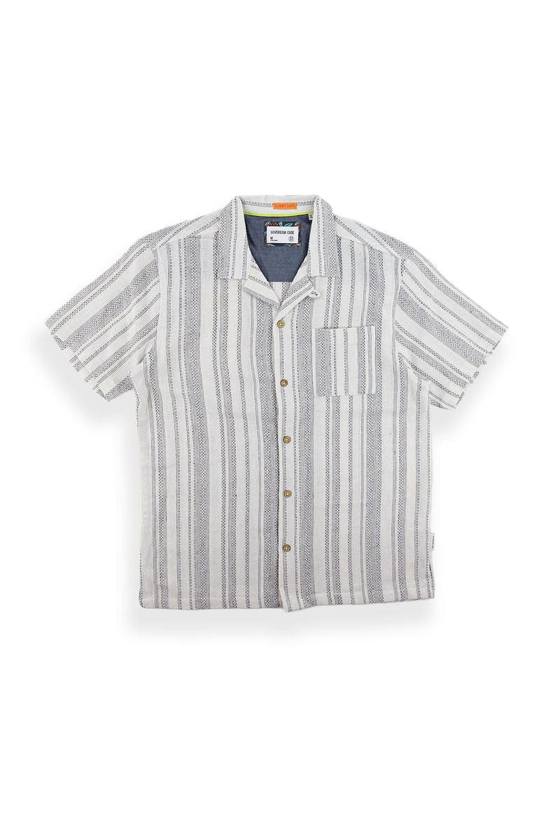 Sovereign Code Men's Evander Shirt, Main, color, White/ Olli Stripe