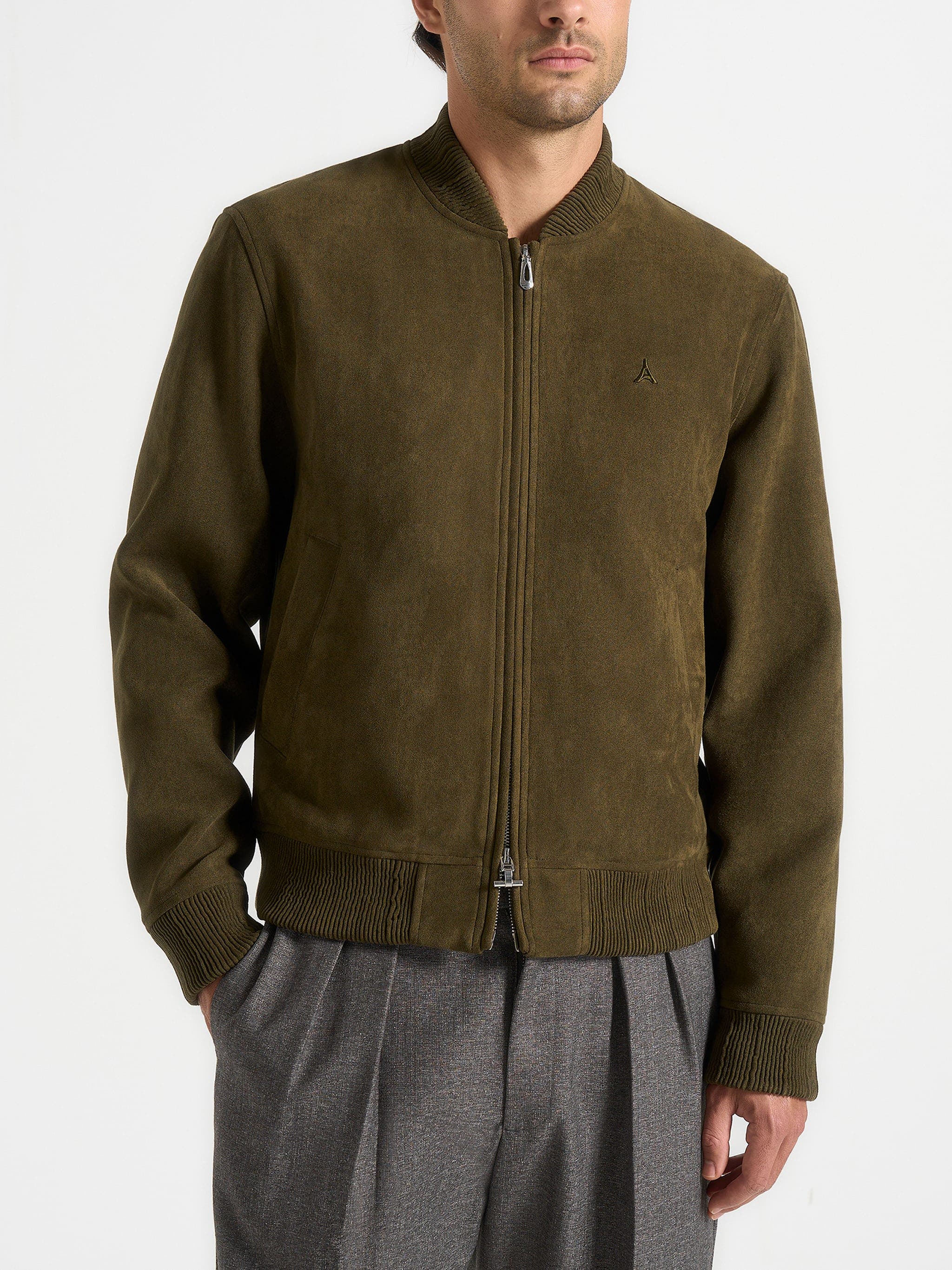 Arsene Suede Bomber Jacket - image 3