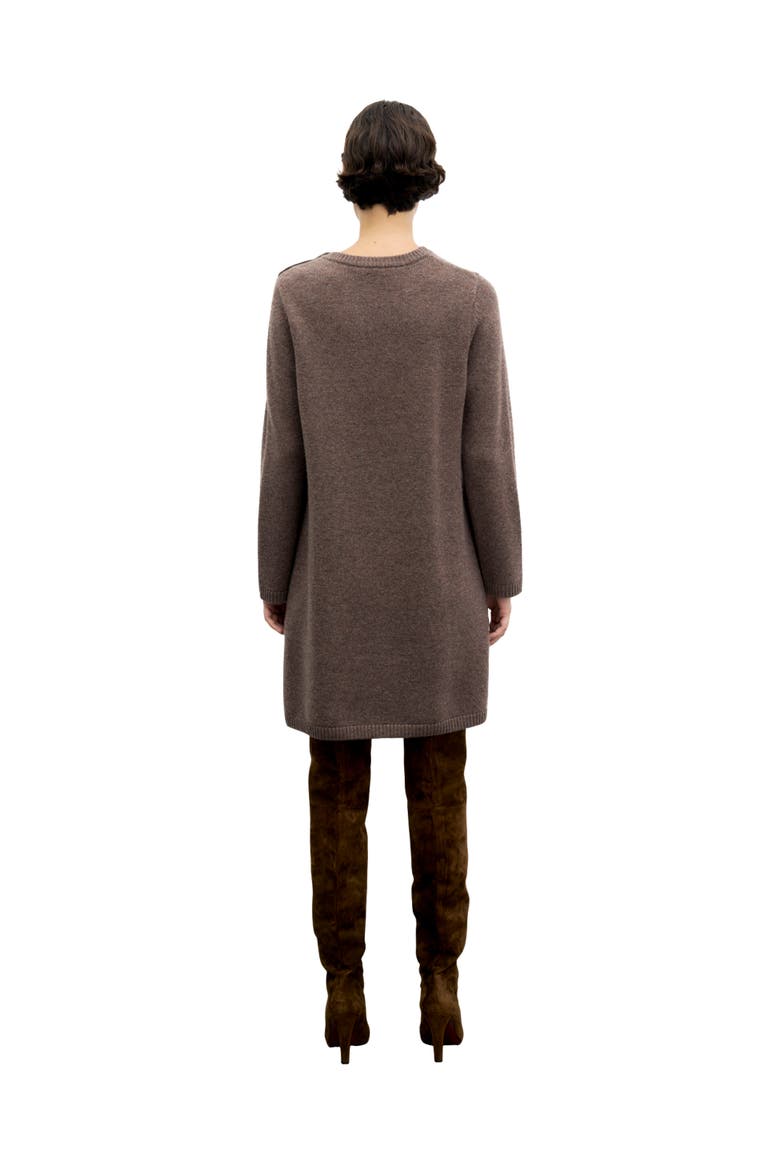 Coly Knitted Mini Dress, Alternate, color, Brown