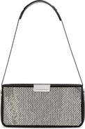 Alexander Wang Siren Pochette Crystal Embellished Leather Shoulder Bag