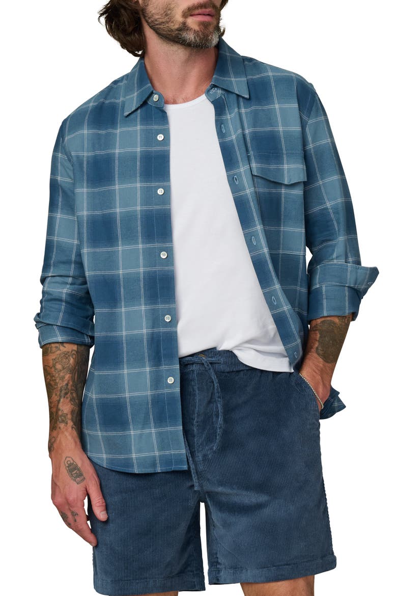 The Reynolds Plaid Button-Up Shirt, Main, color, BLUEFIN PLAID