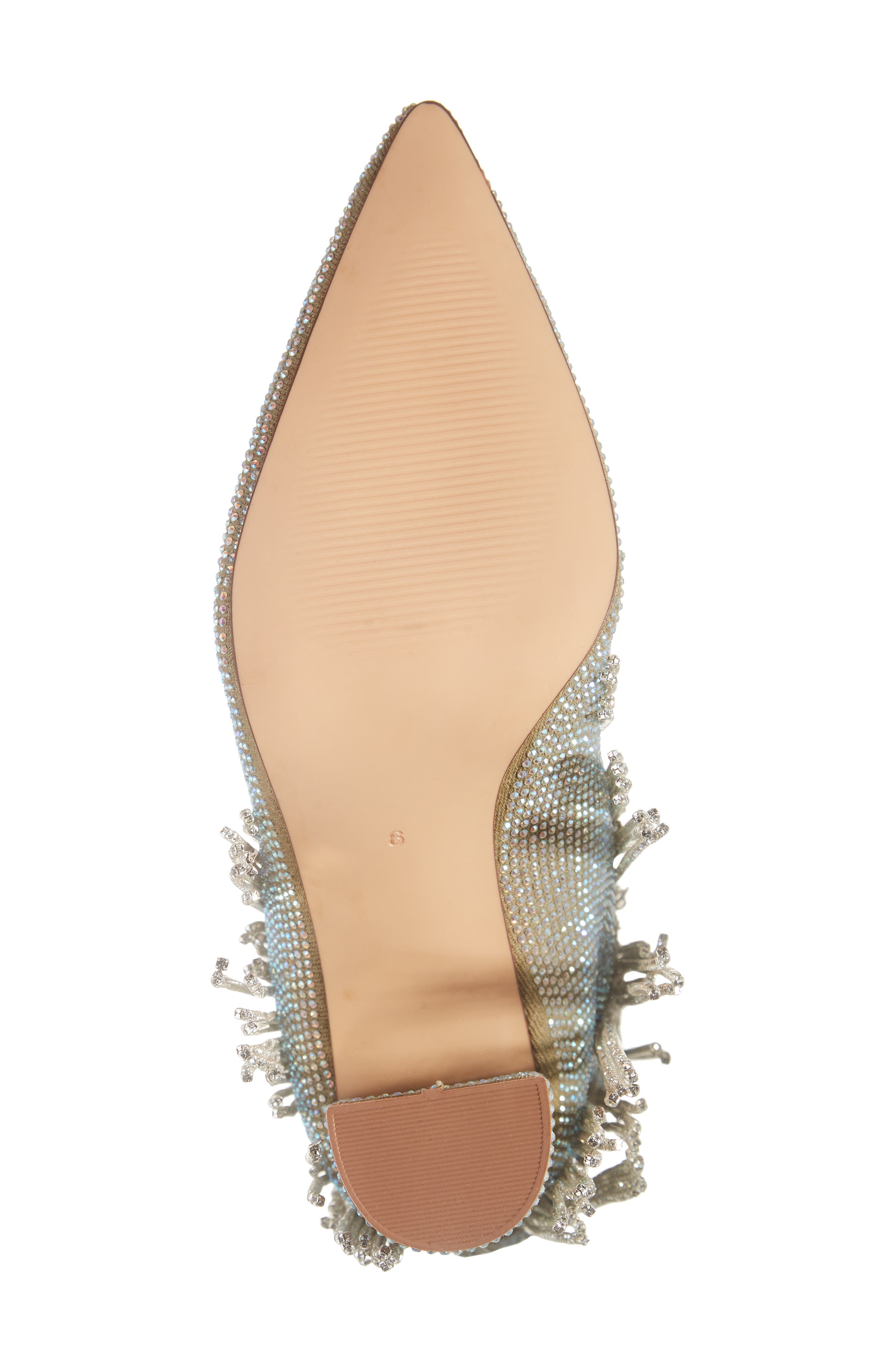 AZALEA WANG Relentless Pointed Toe Bootie, Alternate, color, Silver