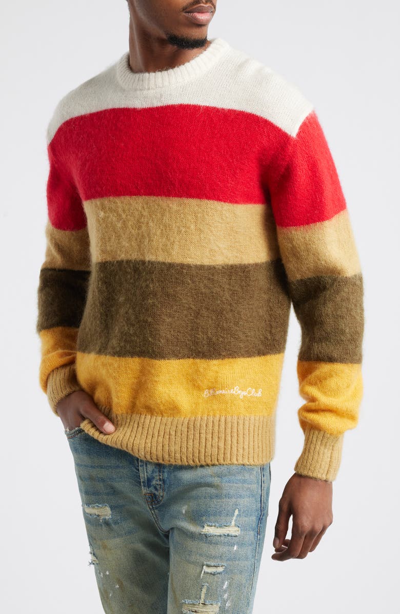 Billionaire Boys Club Sunset Stripe Embroidered Graphic Crewneck 