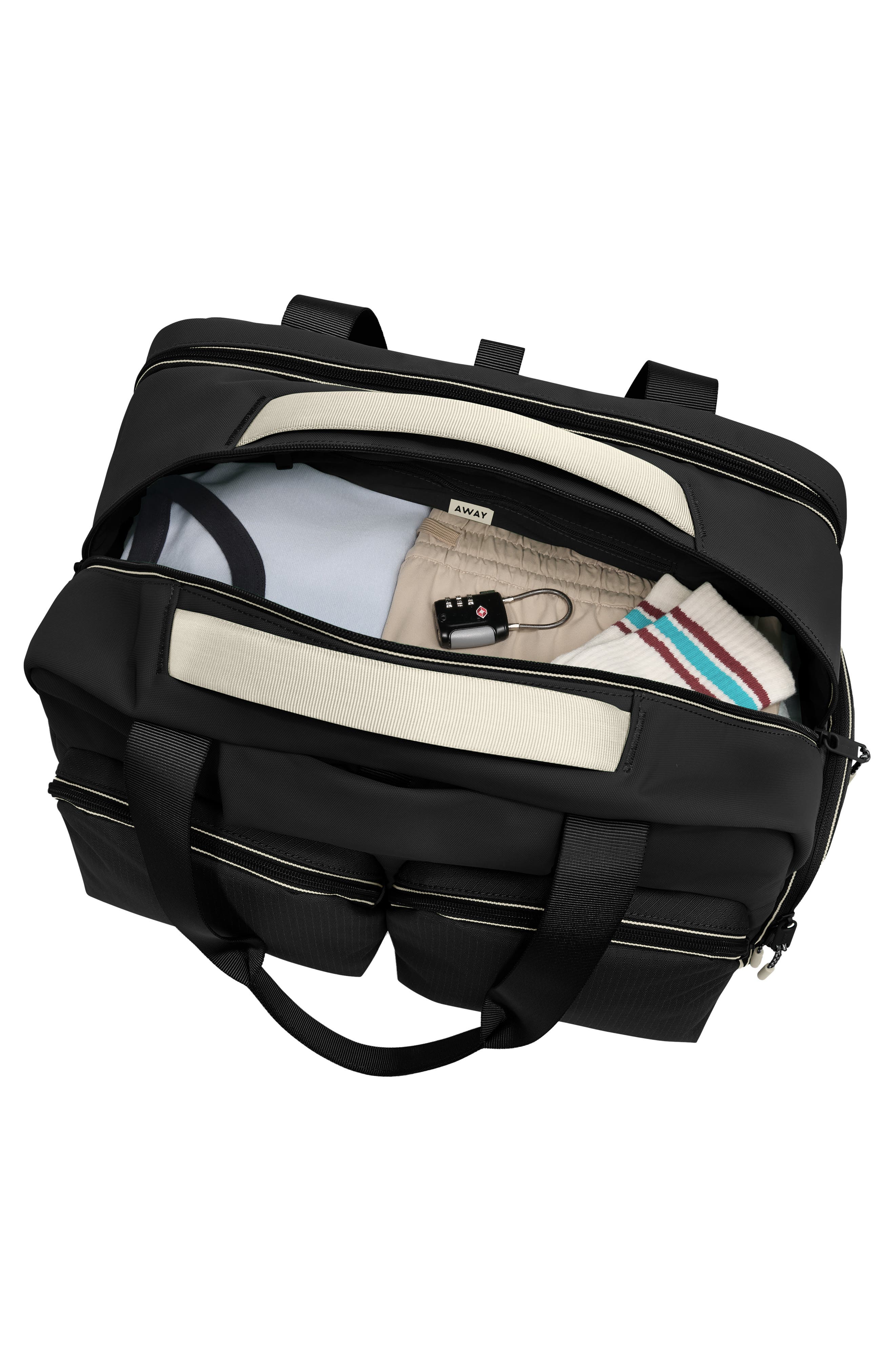 Away The Gym Duffle Bag, Alternate, color, Jet Black
