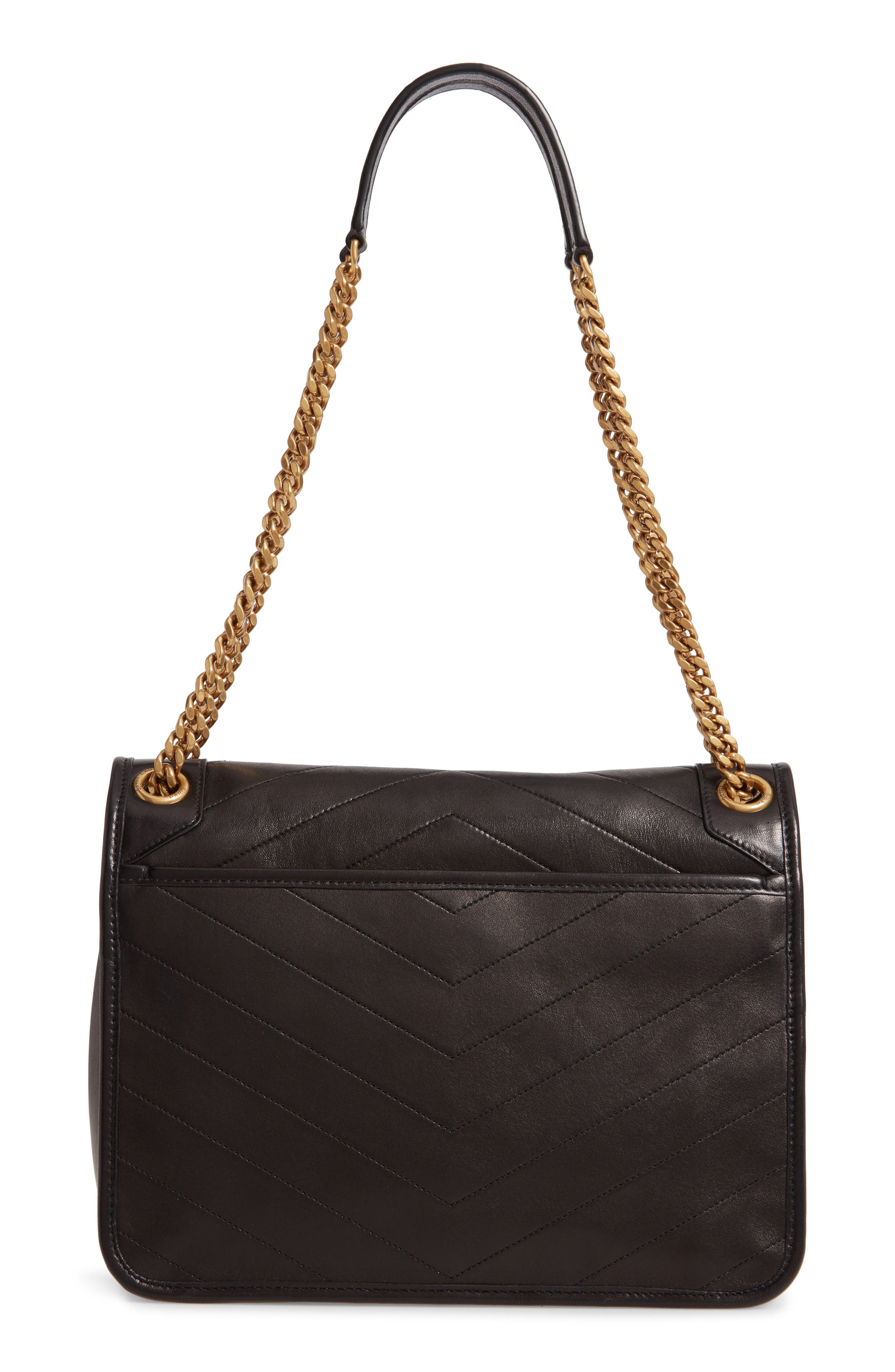 Saint Laurent Medium Niki Lambskin Leather Shoulder Bag, Alternate, color, 