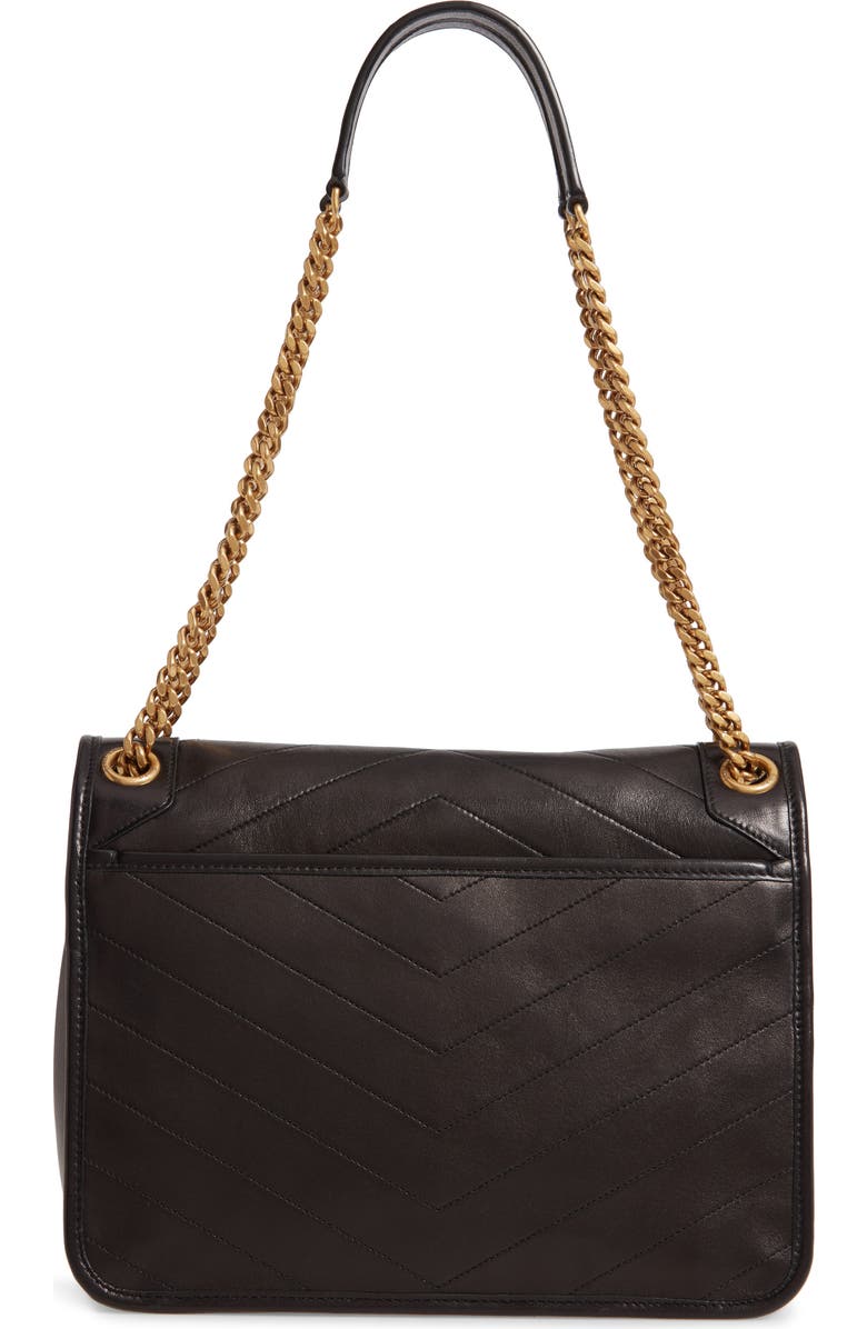 Saint Laurent Medium Niki Lambskin Leather Shoulder Bag, Alternate, color,