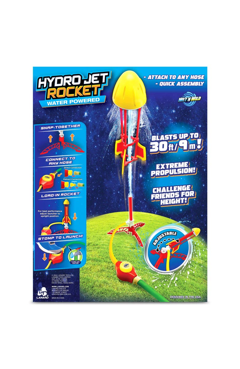 Lanard Water Powered Hydro Jet Rocket, Extreme Propulsion, Alternate, color, Multicolored
