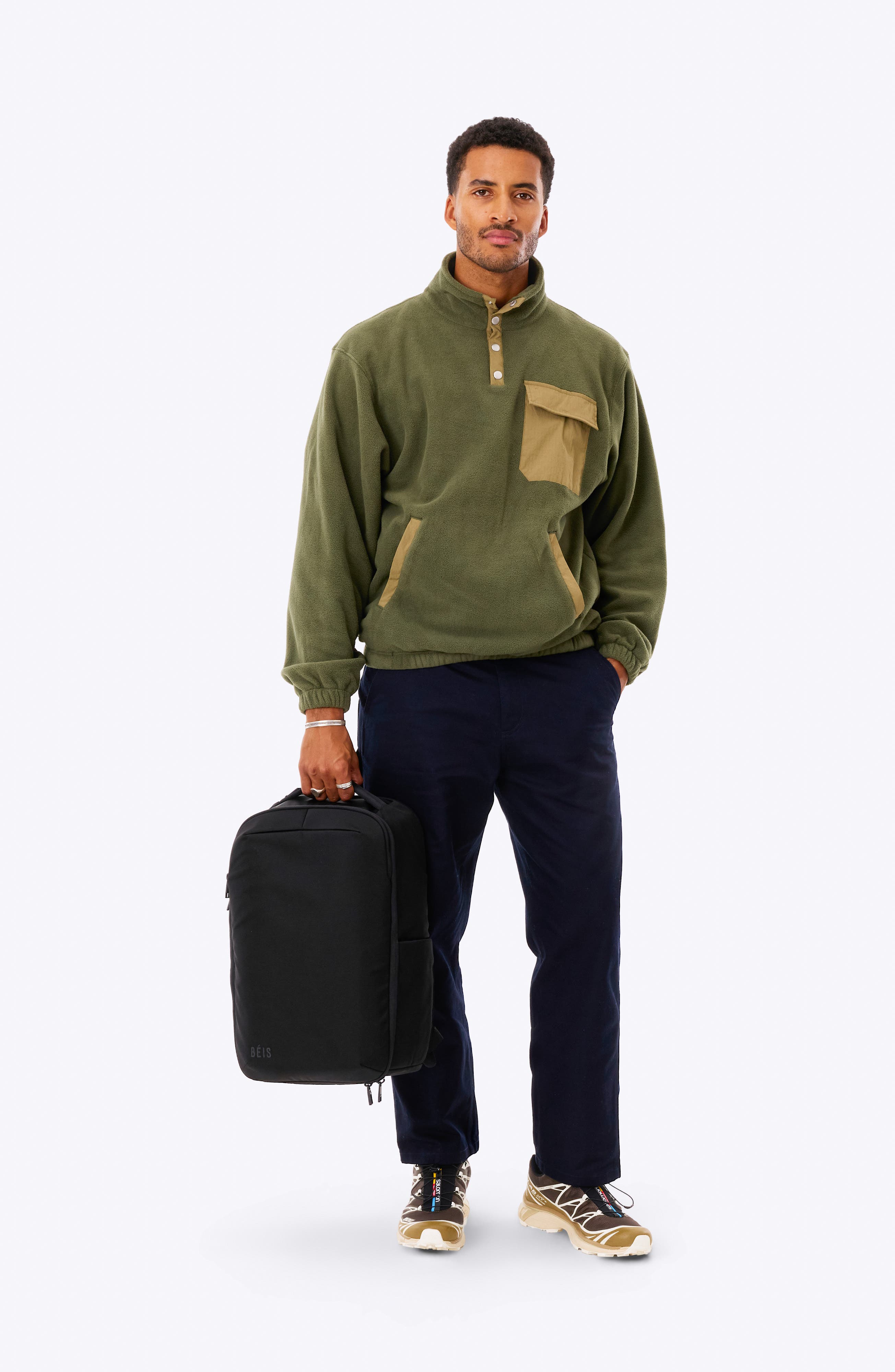 Béis The Pro Travel Backpack, Alternate, color, Black